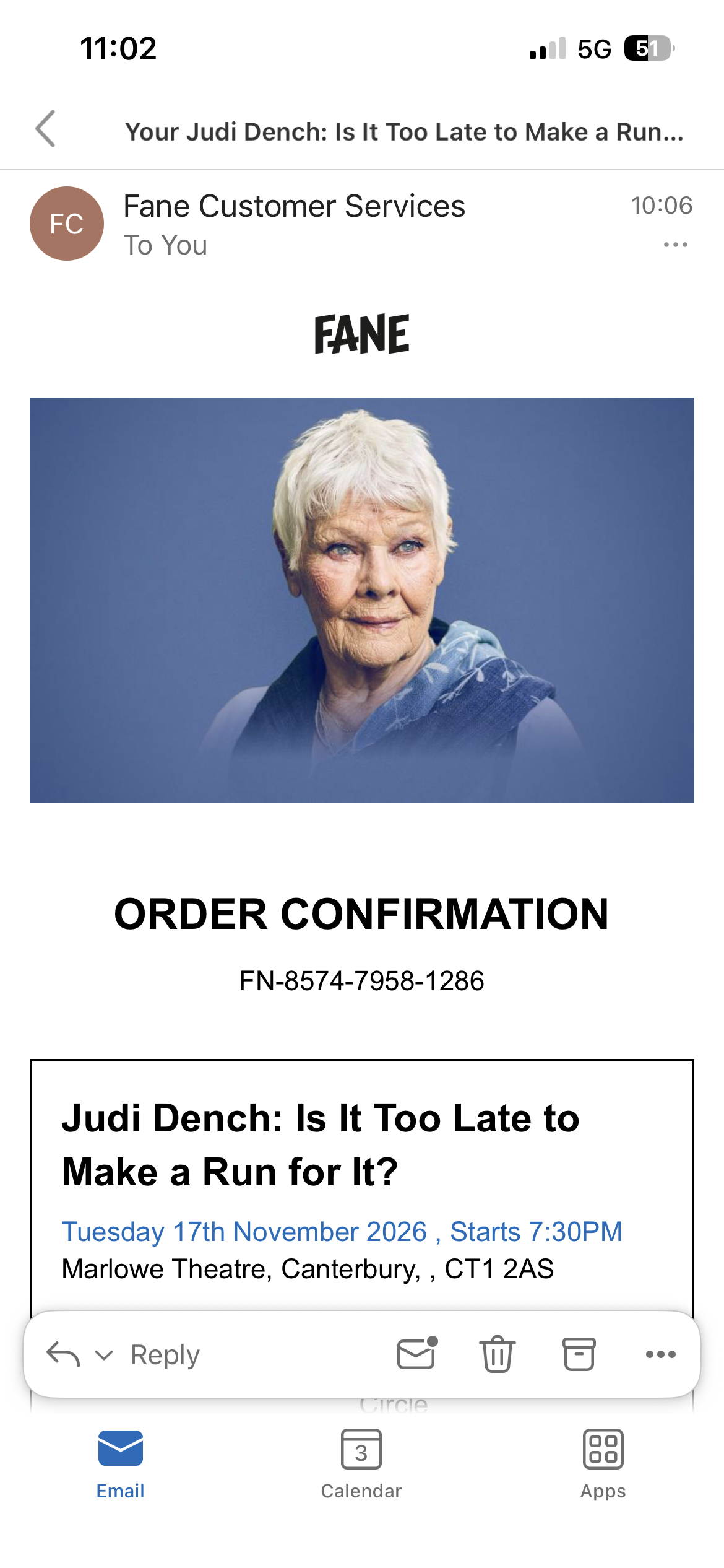 Judi Dench: Is it too late to make a run for it